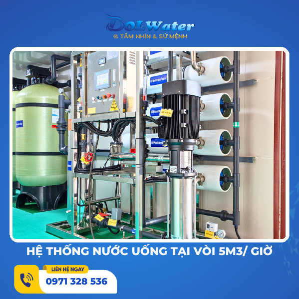 Hệ thống nước uống tại vòi 5m3/ giờ