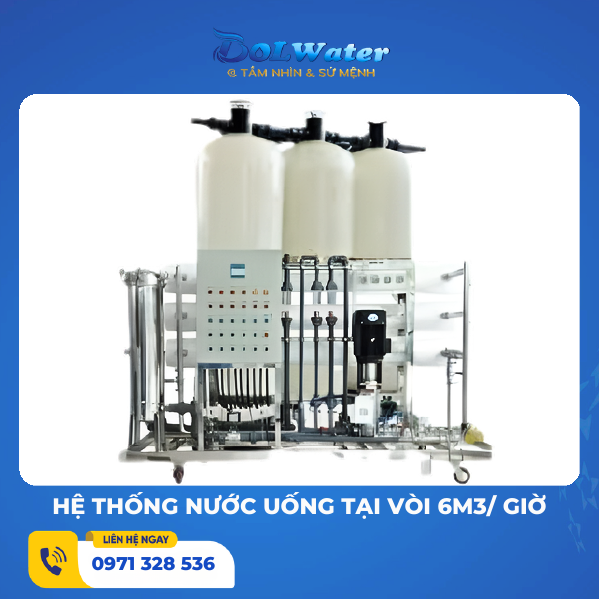 Hệ thống nước uống tại vòi 6m3/ giờ