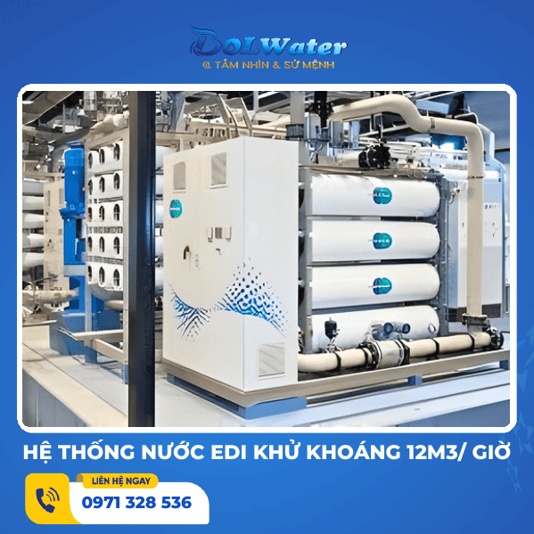 Hệ thống nước EDI khử khoáng 12m3/ giờ