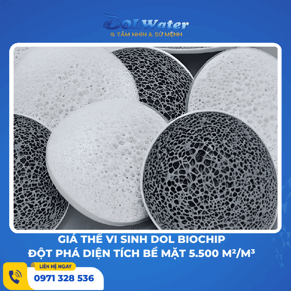 Giá thể vi sinh DOL BIOCHIP | Giải pháp tối ưu bể MBBR