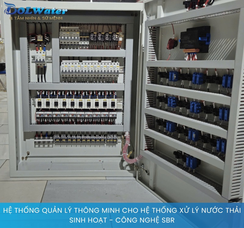 Hệ thống quản lý thông minh cho hệ thống xử lý nước thải sinh hoạt tập trung 6000m3/ Ngày đêm - Công nghệ SBR.